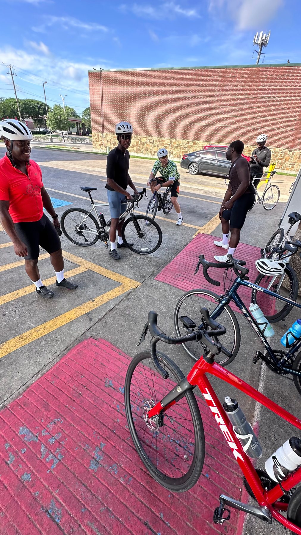 Riders gathering before rollout